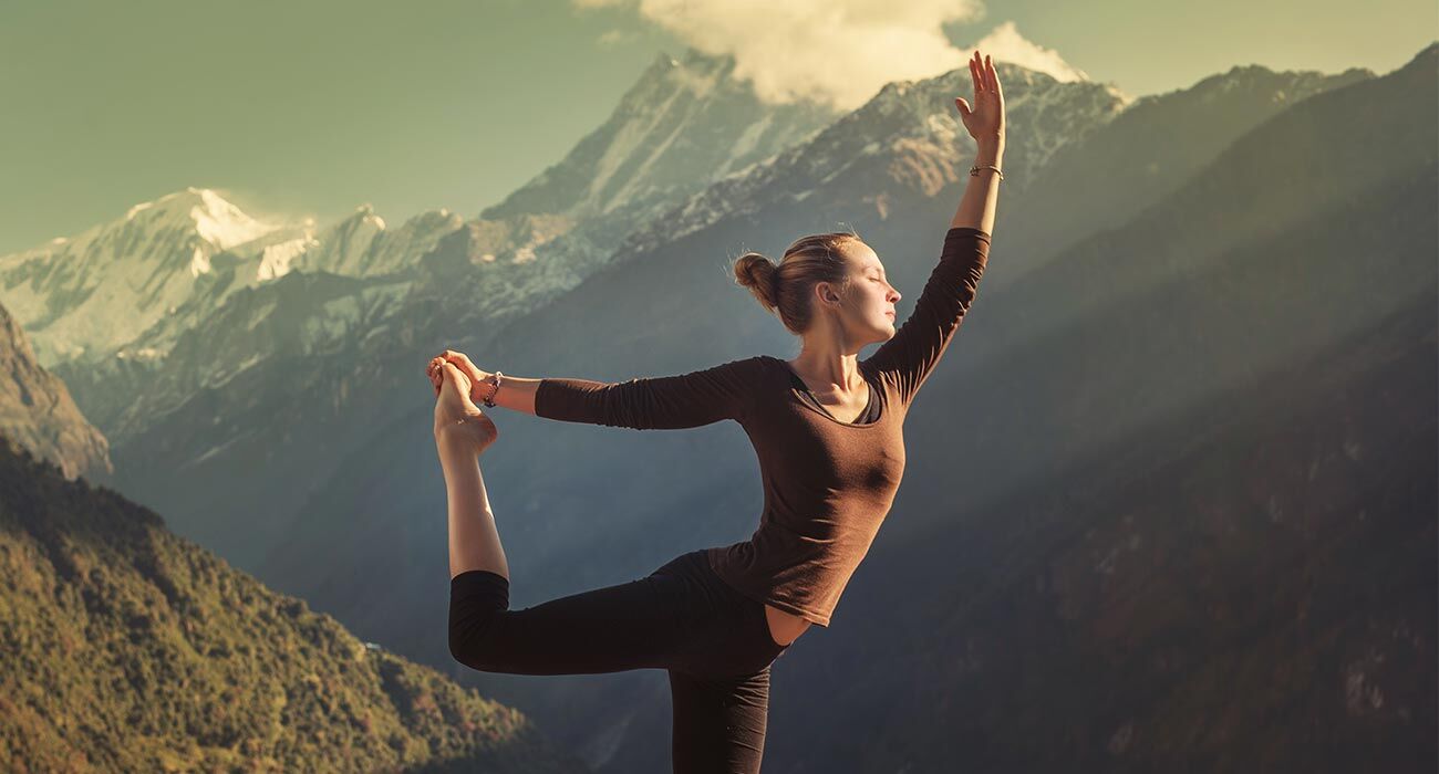 Sanitätshaus Teraske Yoga auf Berg